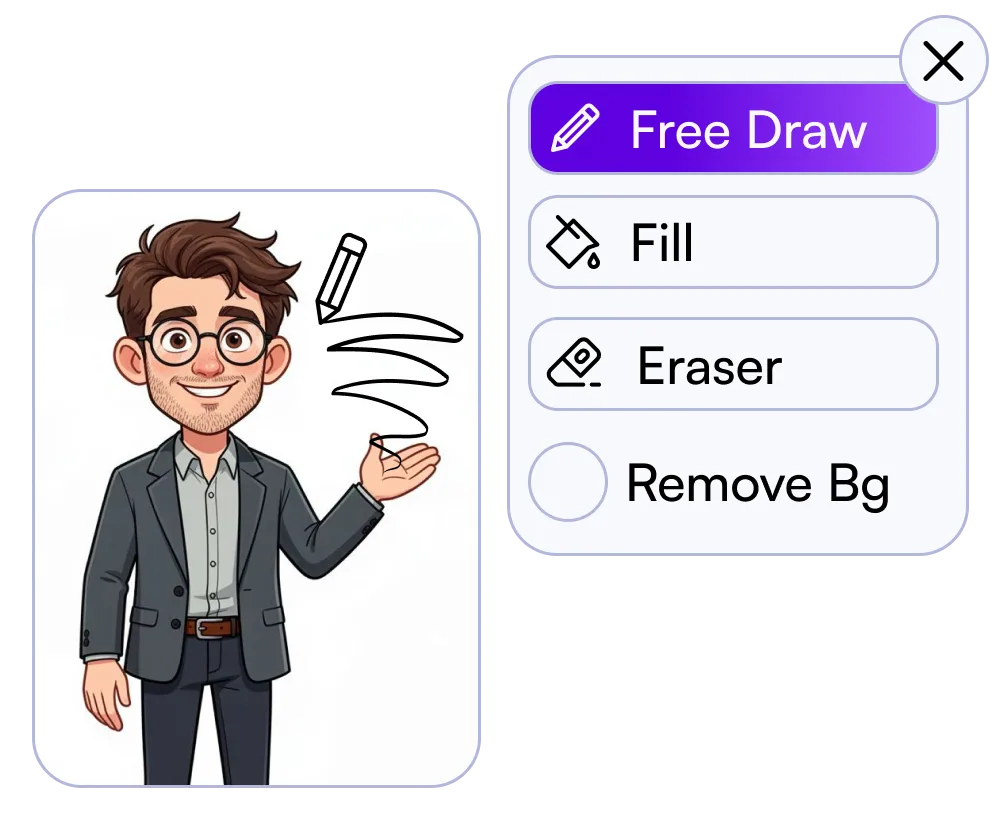 Vendor sample: InstaDoodle editor / compose-scenes still from the official site
